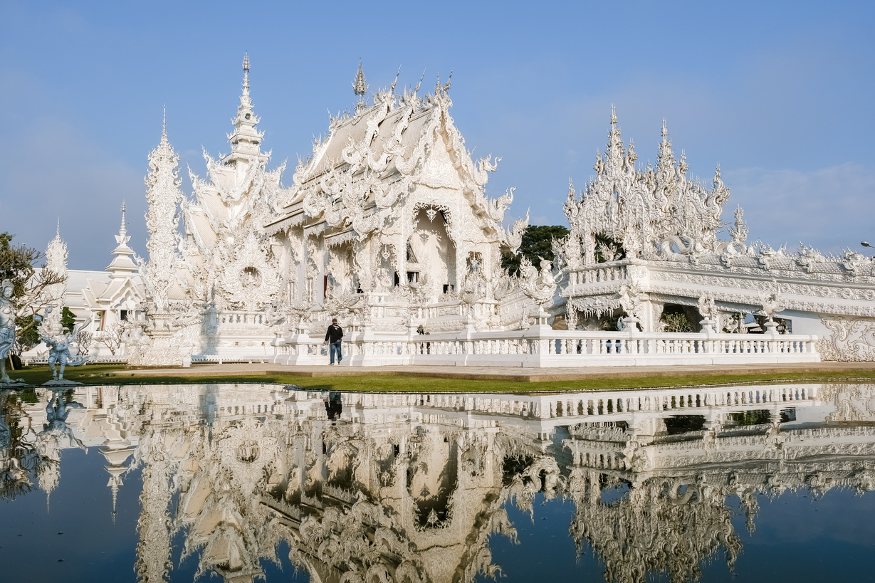 White Temple Chiang Rai Thailand, Wat Rong Khun, Aka the White Temple, in Chiang Rai, Thailand.